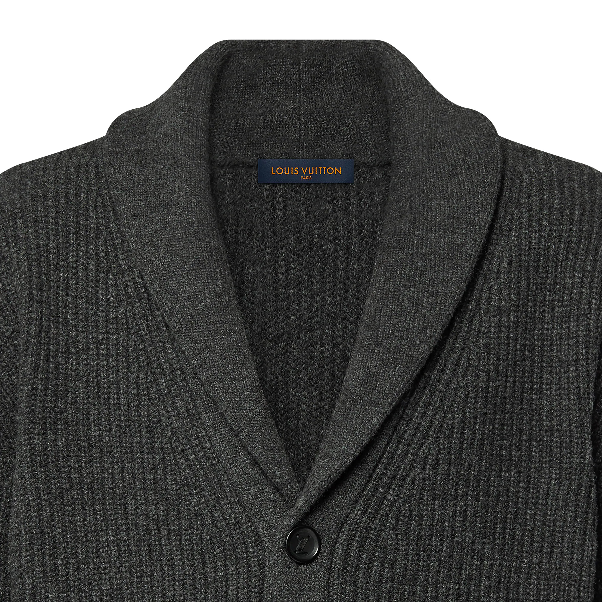 Cashmere Blend Shawl Collar Cardigan - 3