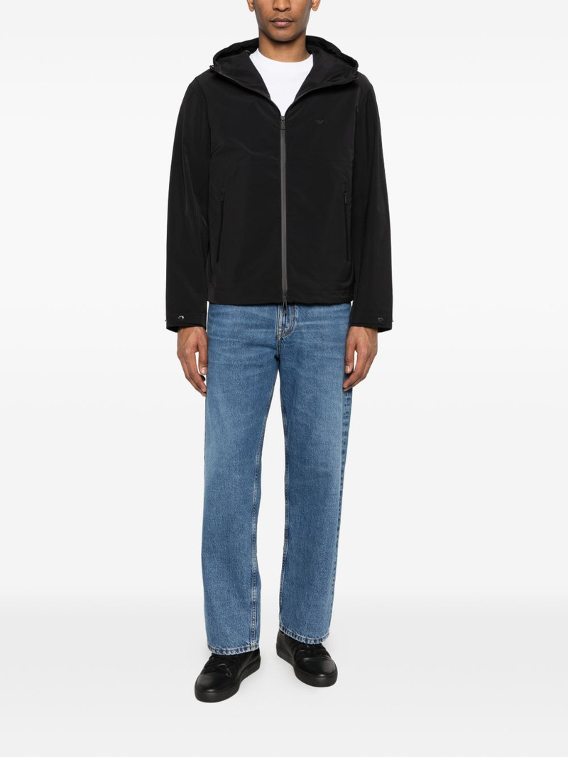 EMPORIO ARMANI hooded zip-up jacket outlook