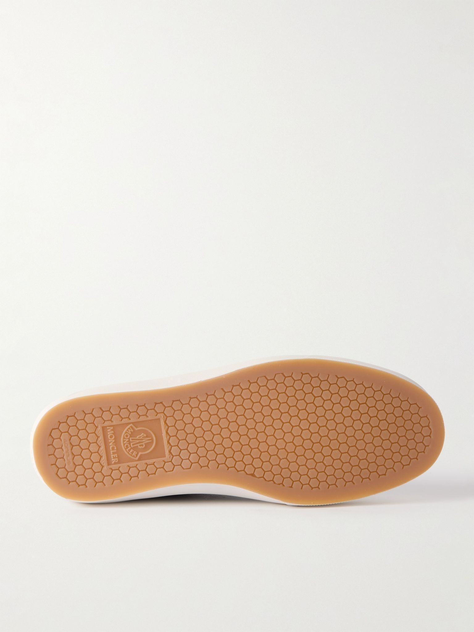 Monclub Embroidered Suede Sneakers Navy - 3