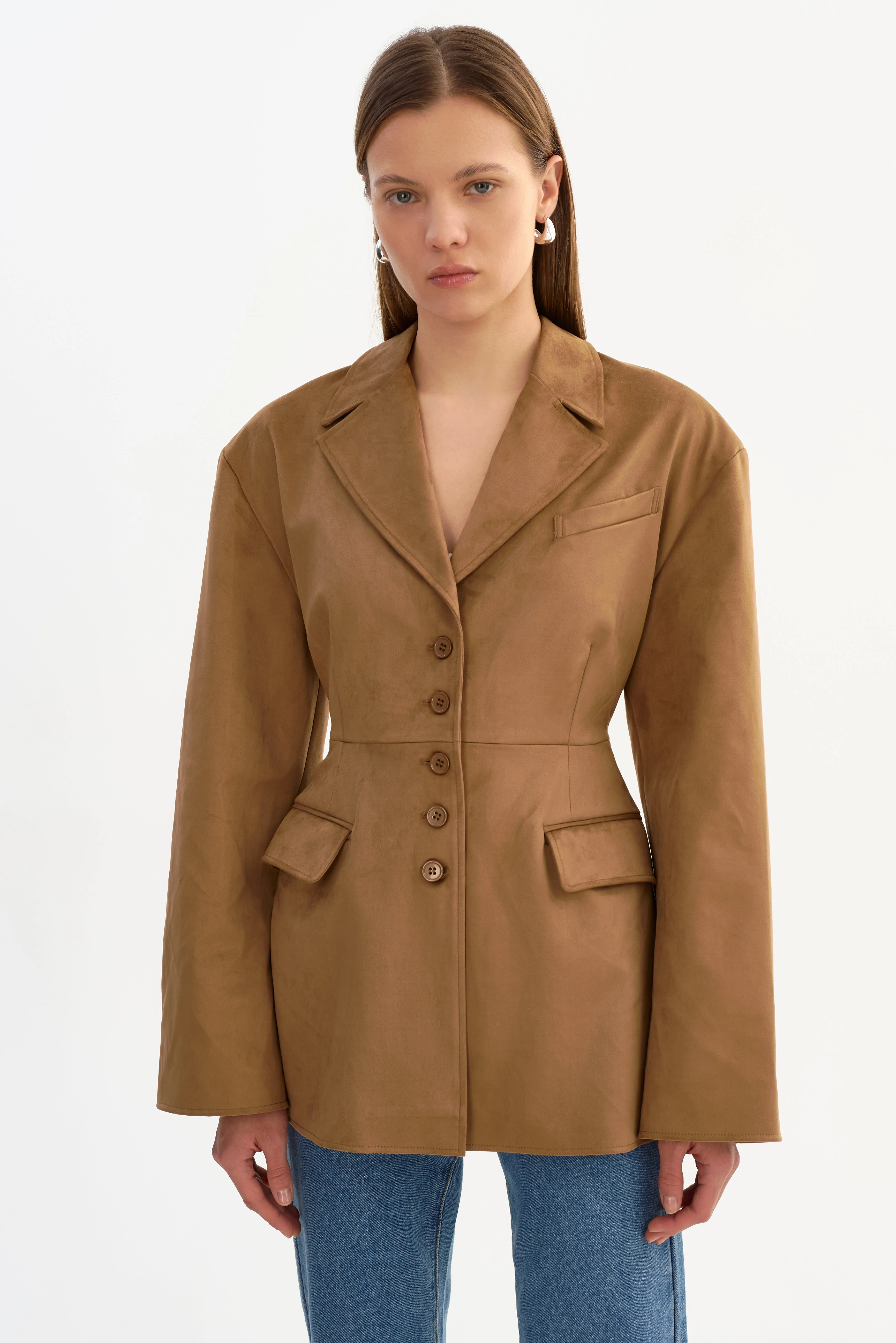 MOLLY | Faux Suede Blazer - 1