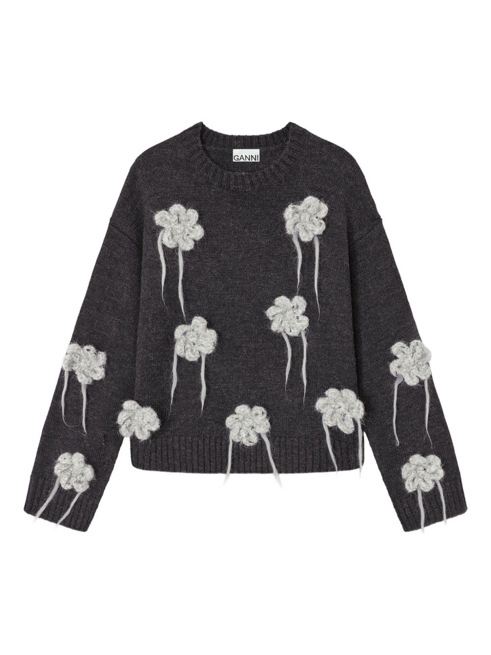 flower-crochet sweater - 1