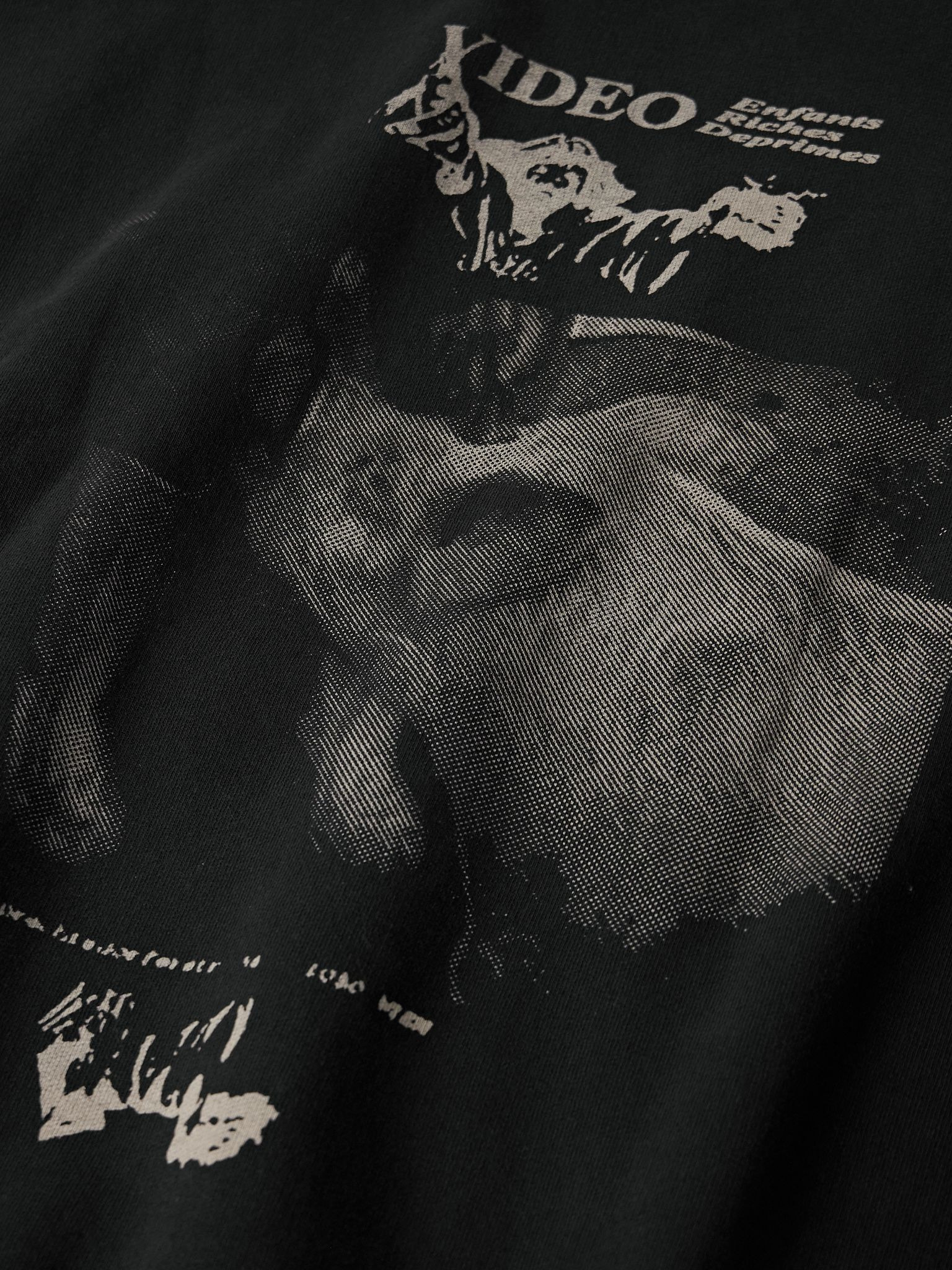 Benny's Video Printed Cotton-Jersey Hoodie Black - 5