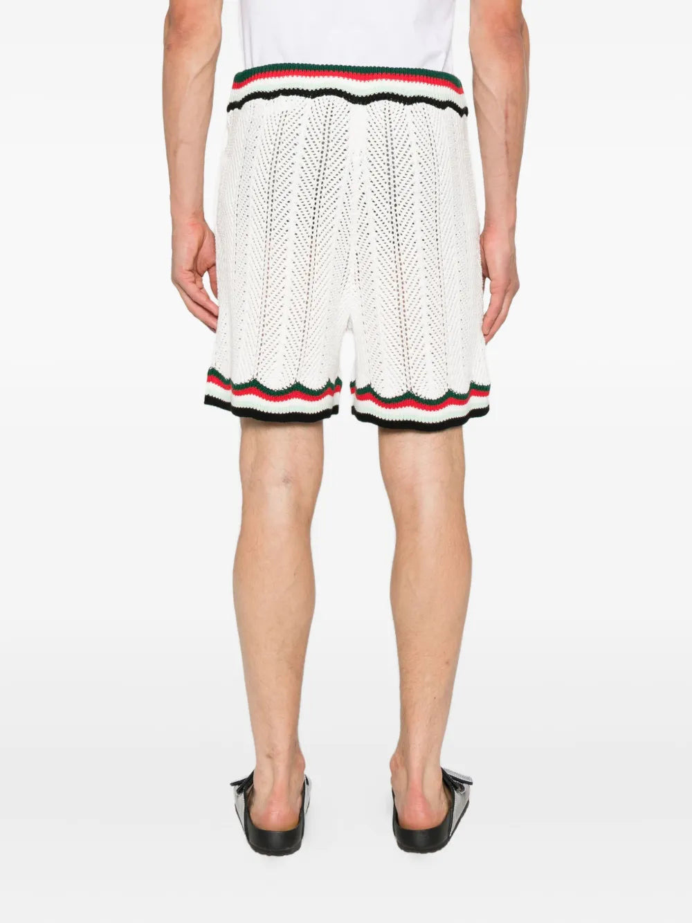 Casablanca Men Athletic Shorts With Striped Detail - 4