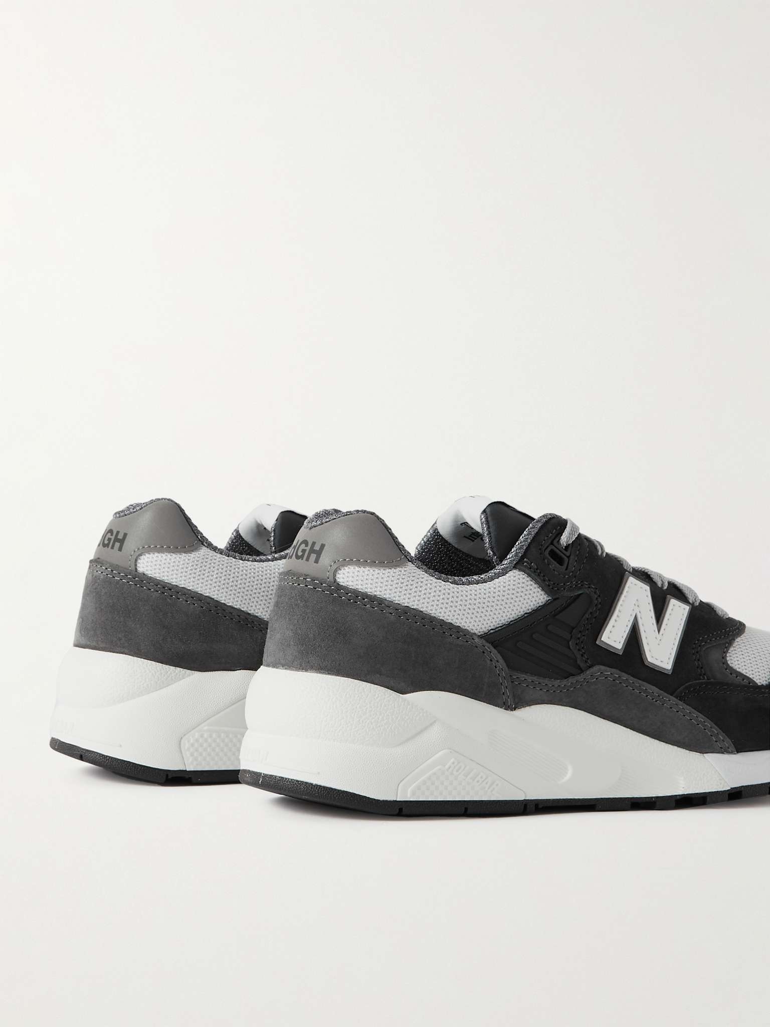 + New Balance 580 Suede and Mesh Sneakers - 5