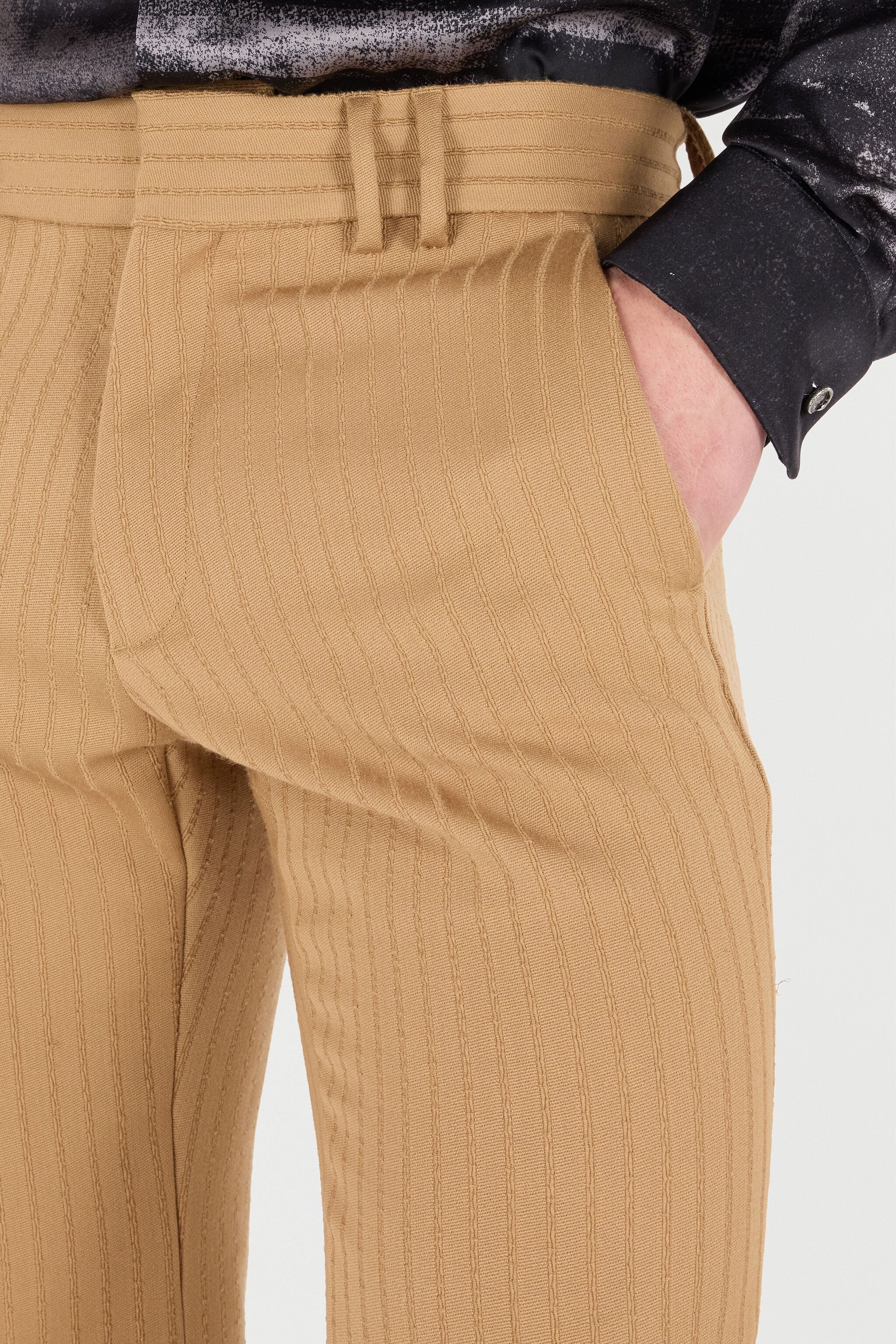 Striped Virgin Wool Pants - 5