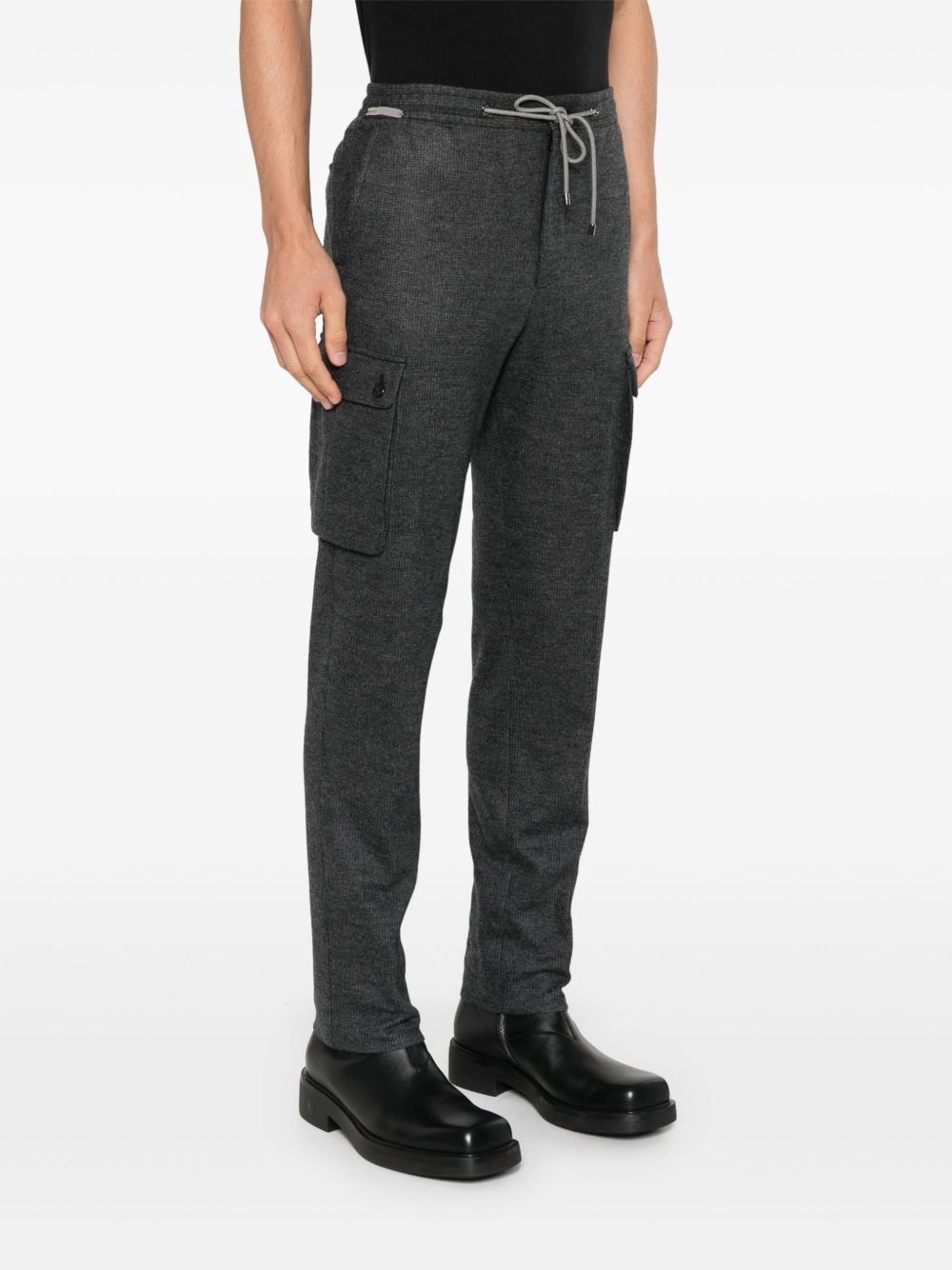 check-pattern trousers - 3