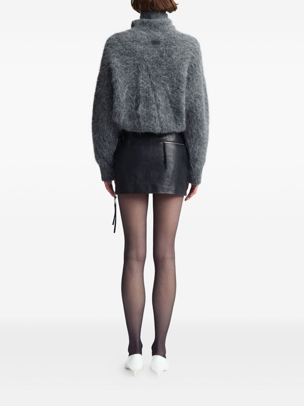 Adu zip-detail mini skirt - 4
