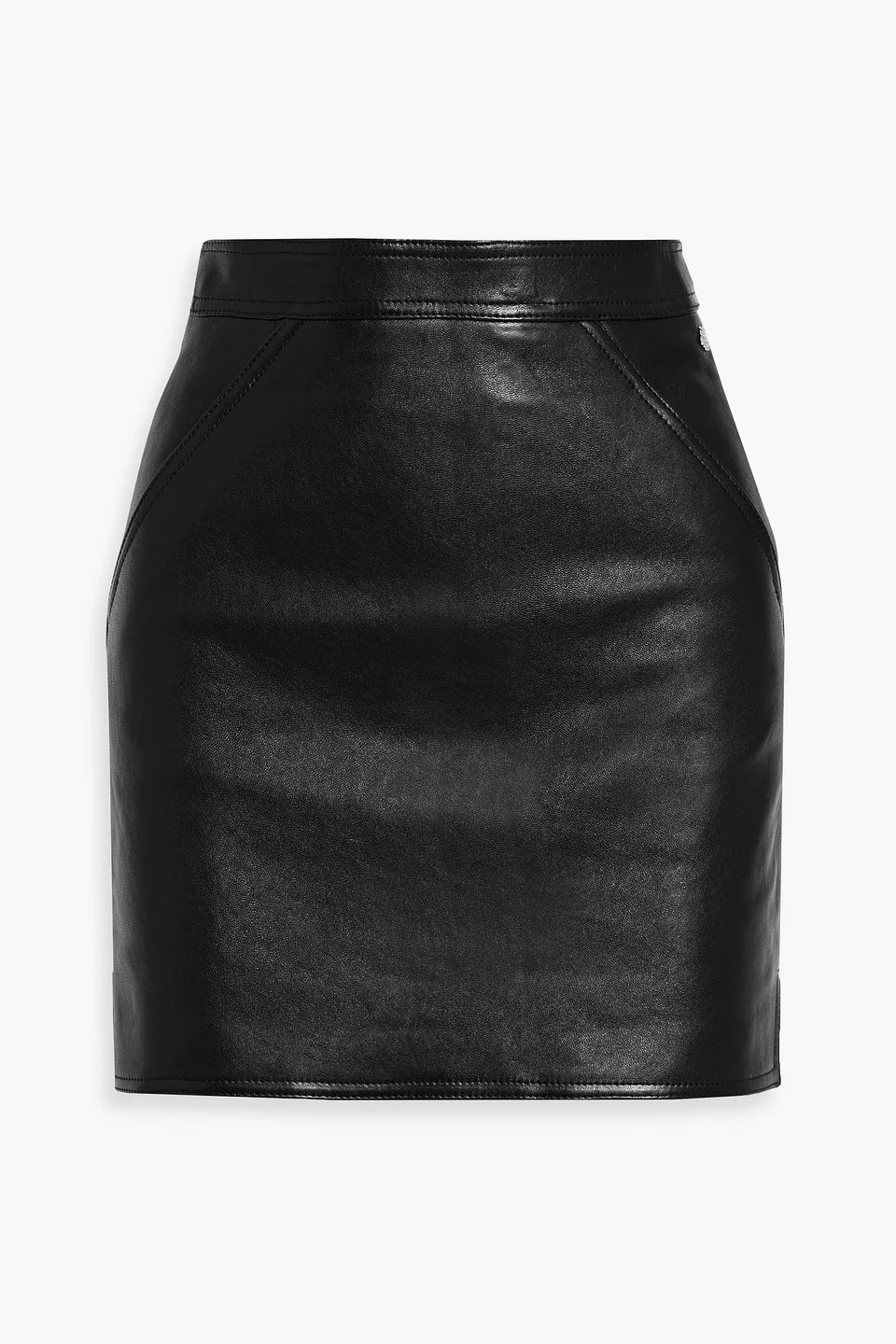 Leather mini skirt - 1