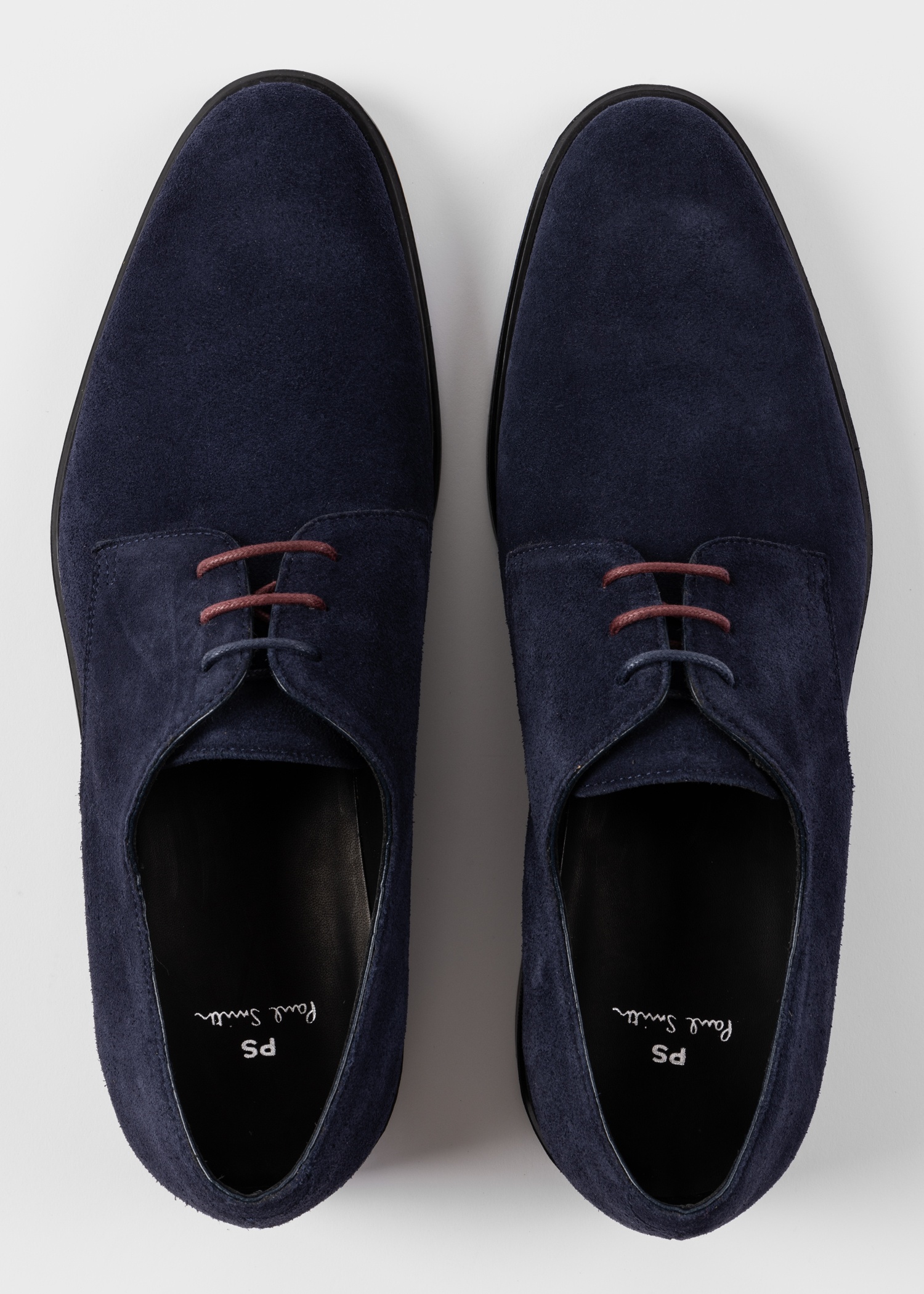 Navy Suede 'Bayard' Derby Shoes - 3