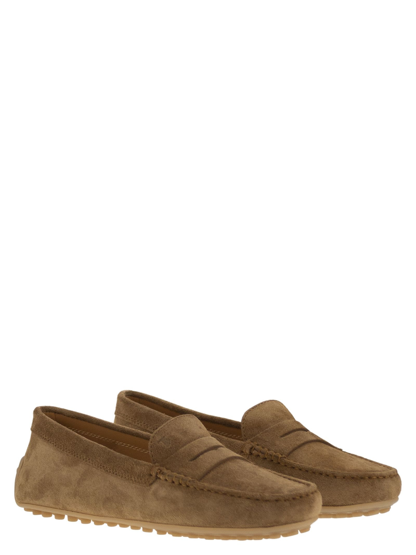 Tod's Women City Gommino Suede Loafer - 4