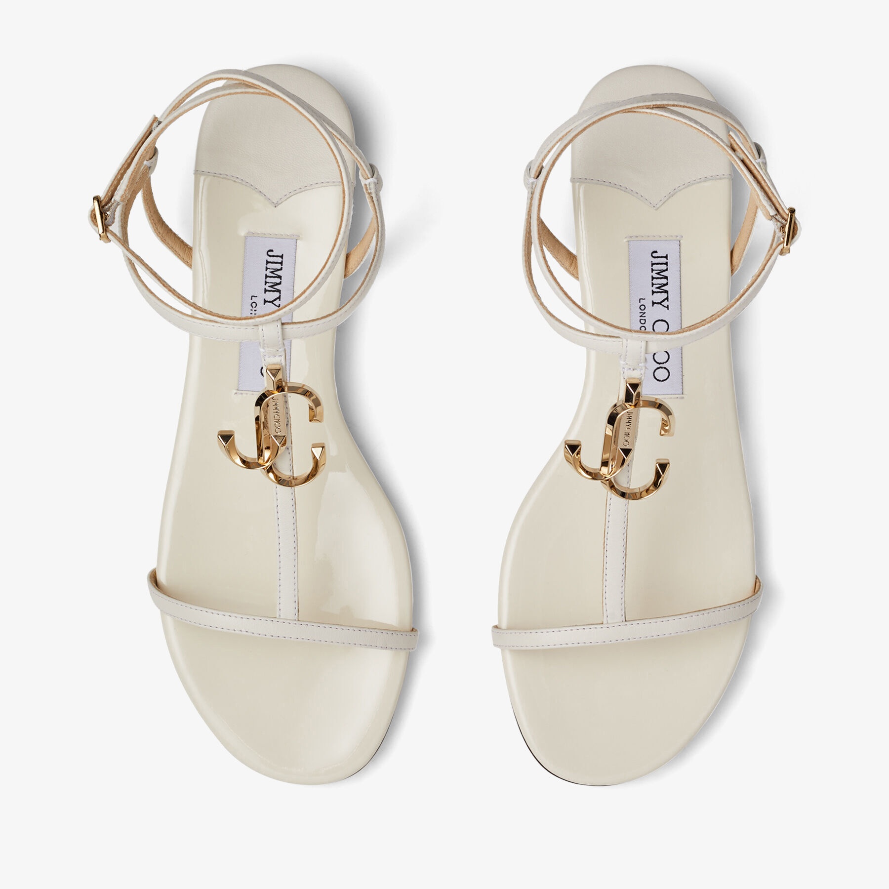 Alodie Flat
Latte Nappa and Patent Leather Flat Sandals - 5