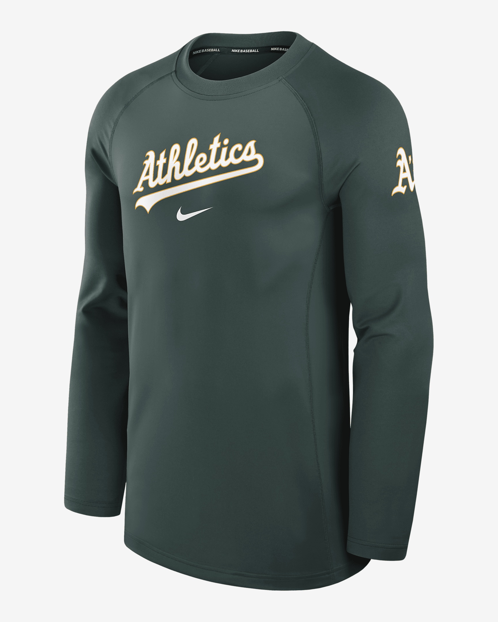 Oakland Athletics Authentic Collection Game Time Nike Men's Dri-FIT MLB Long-Sleeve T-Shirt - 1