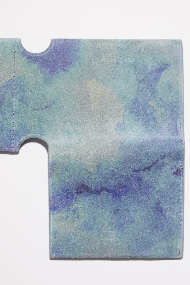 Folded card holder - Multi blue 5