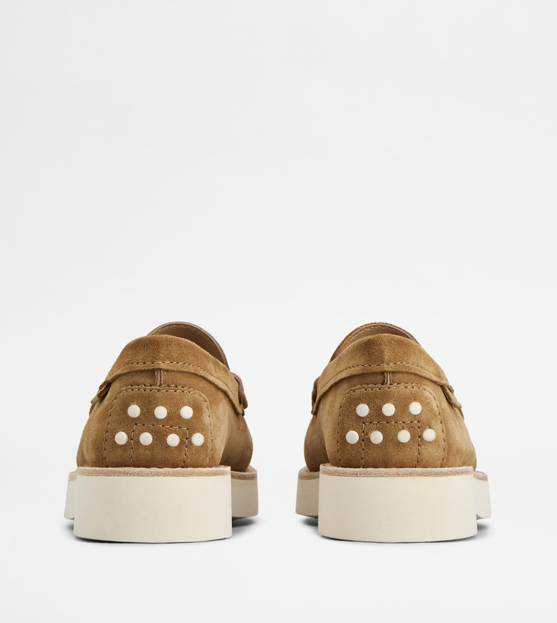 Tod's LOAFERS IN SUEDE - BROWN outlook