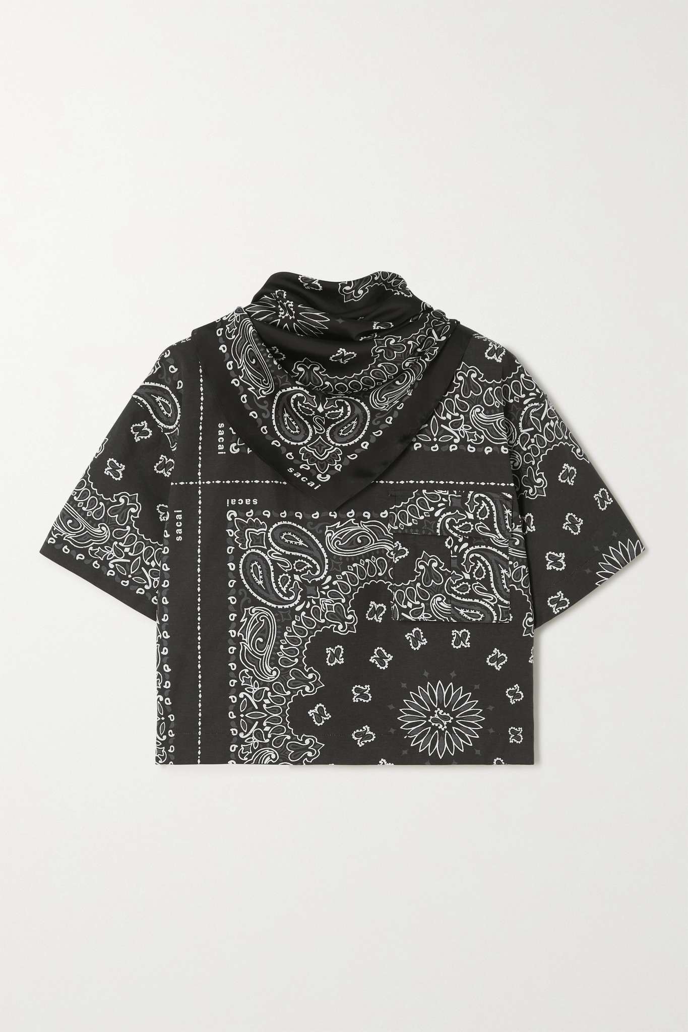 Convertible printed cotton-canvas T-shirt - 1