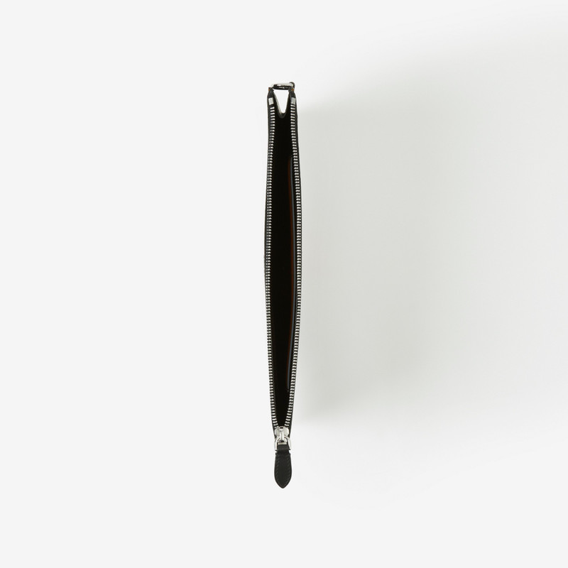 Colour Block Check Zip Pouch 4