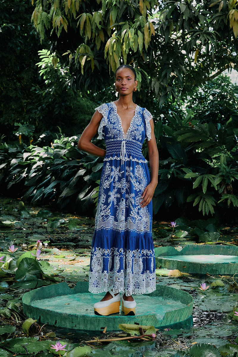 Blue Romantic Richelieu Lenzing™ Ecovero™ Euroflax™ Maxi Dress 3