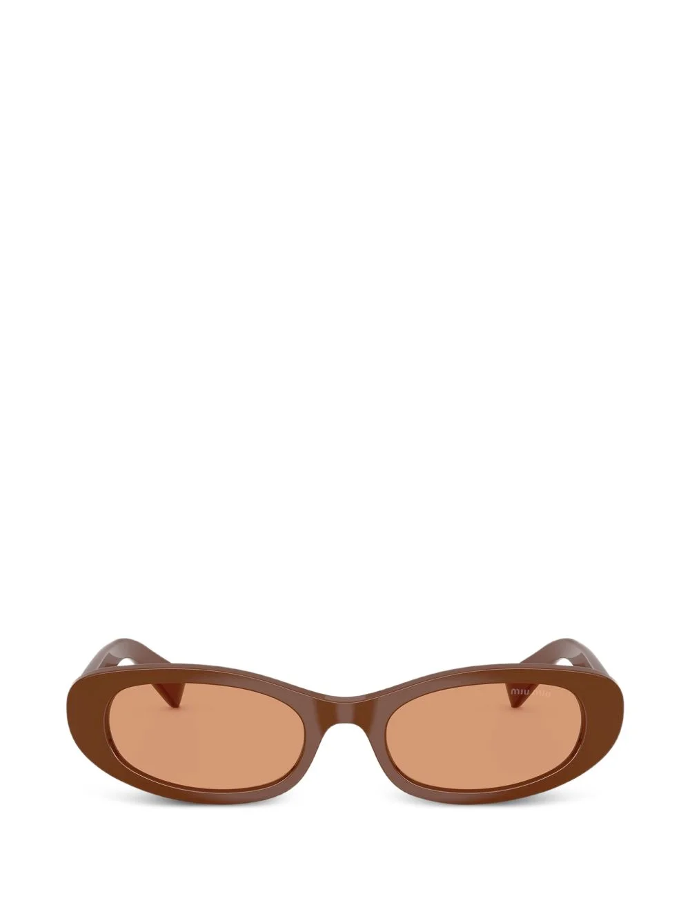 oval-frame sunglasses - 1