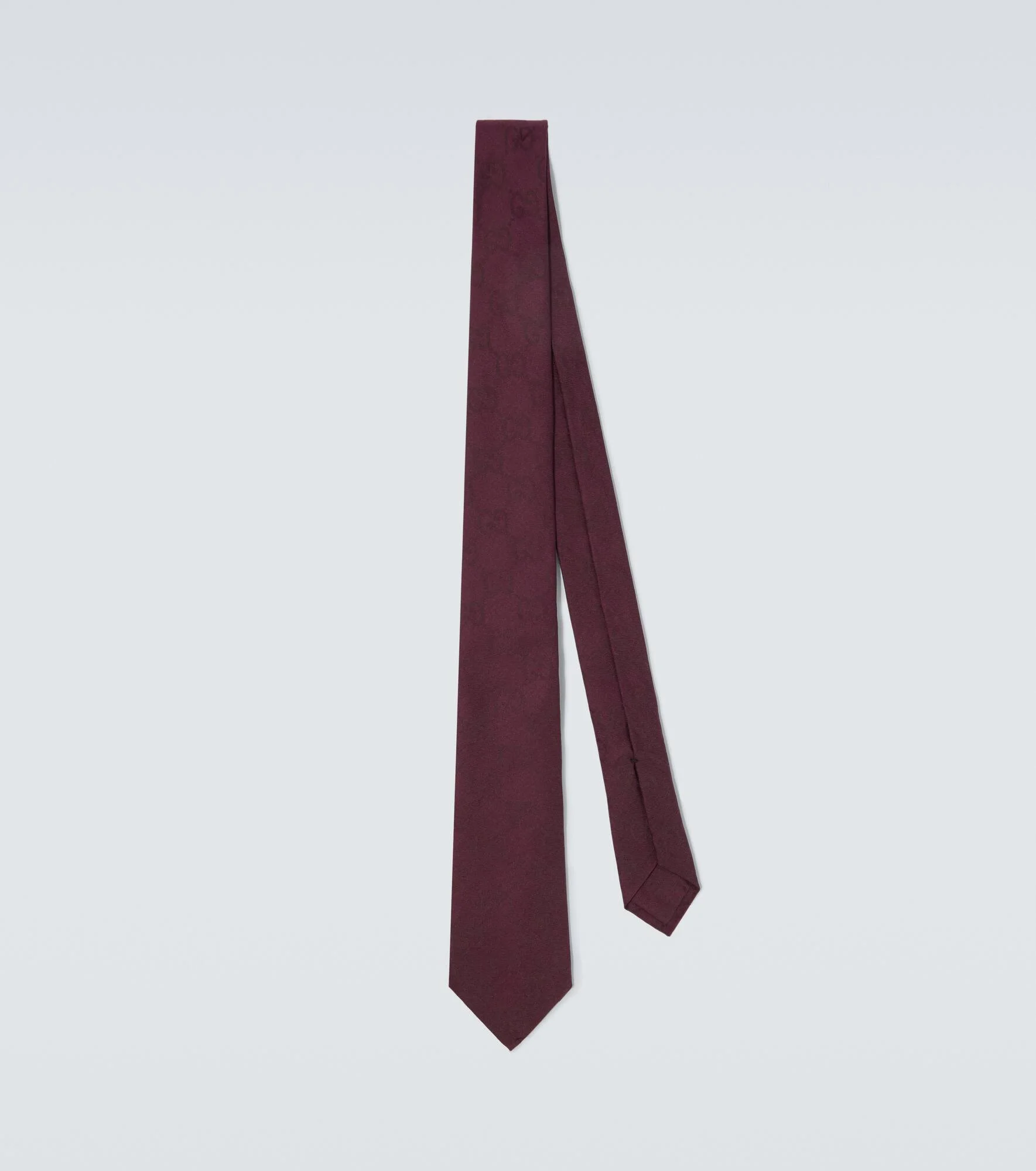 GG cotton and silk jacquard tie - 1