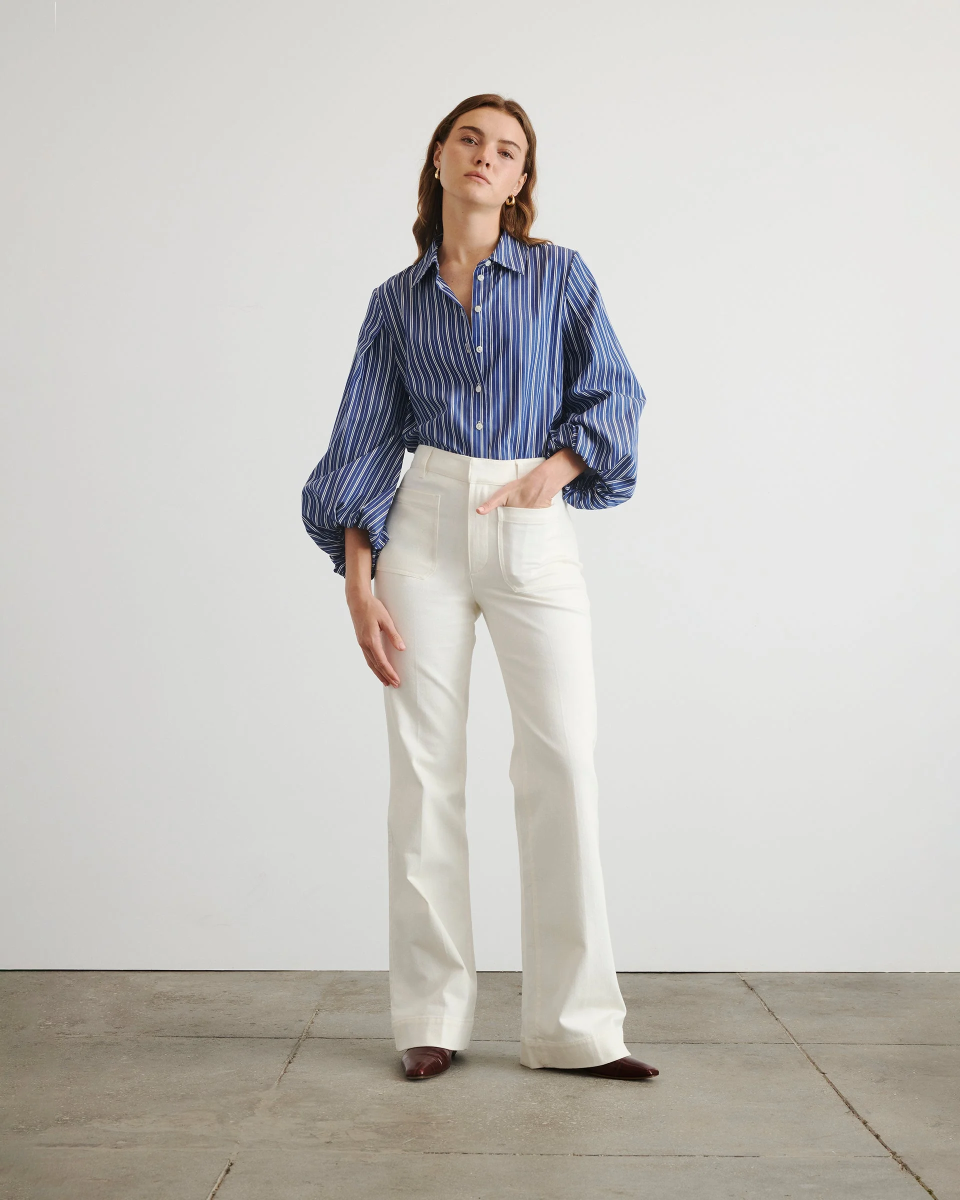 NICOLE DENIM PANT - 1