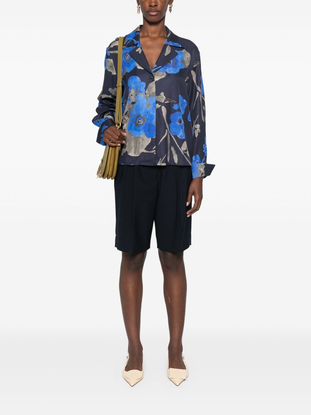 floral-print shirt - 2