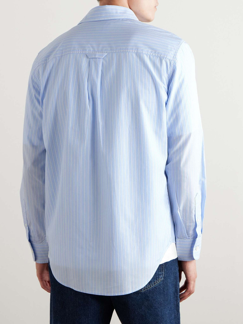 Colby 5329 Striped Lyocell and Supima Cotton-Blend Shirt 4