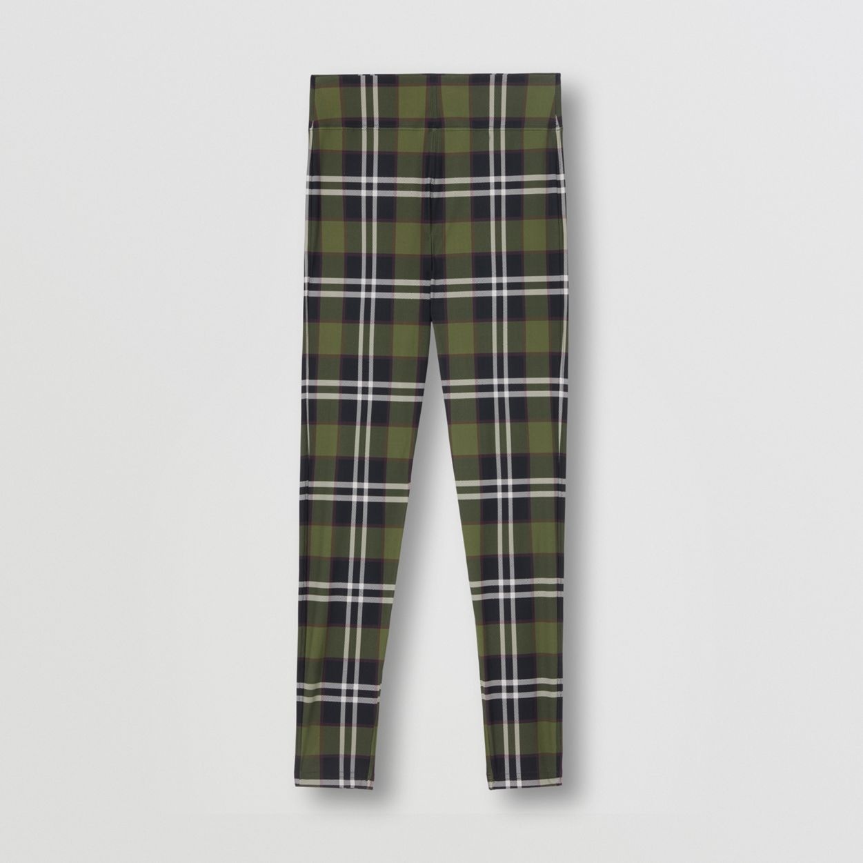 Vintage Check Stretch Nylon Leggings - 1