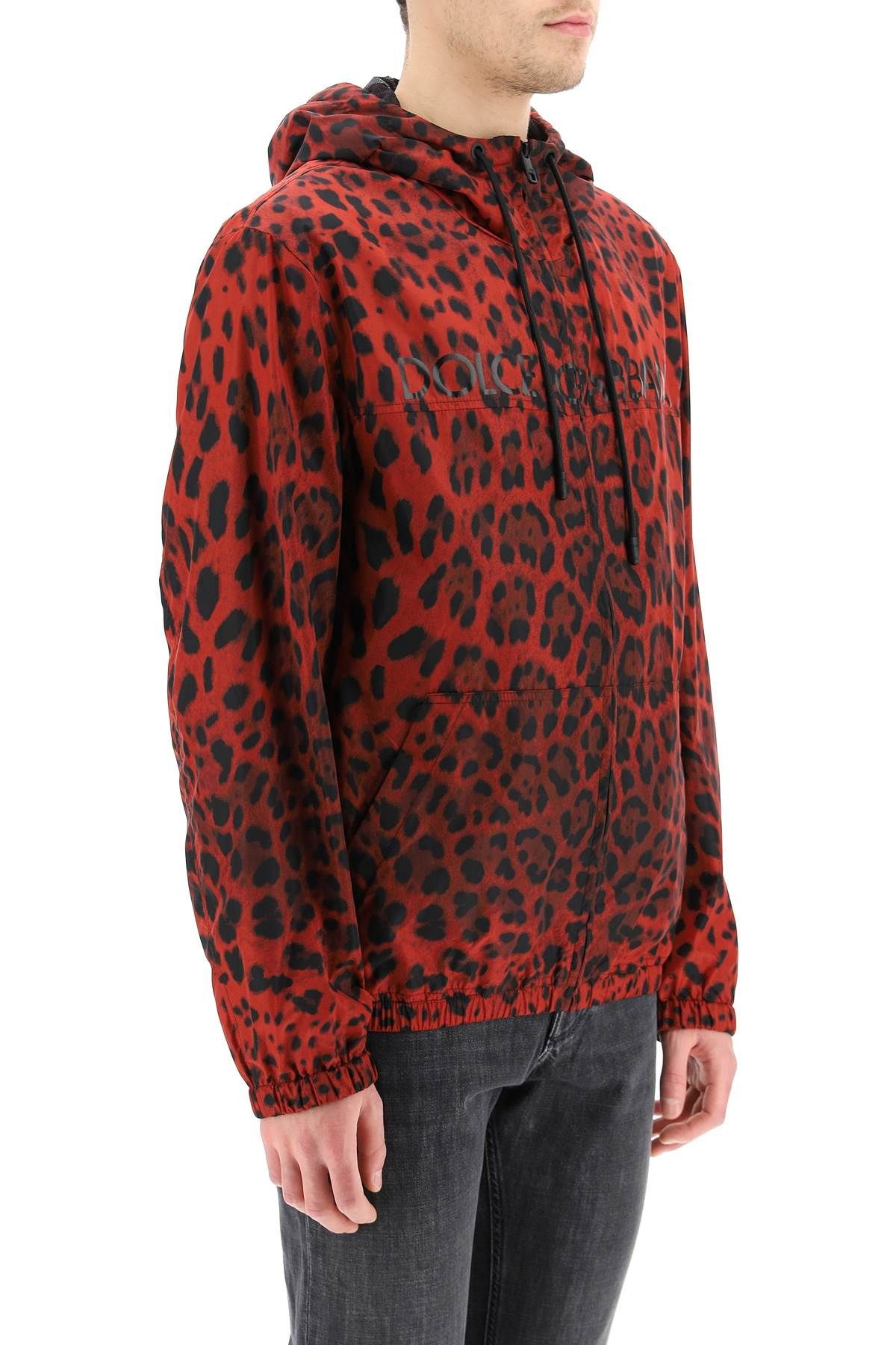 LEOPARD PRINT NYLON BLOUSON - 3