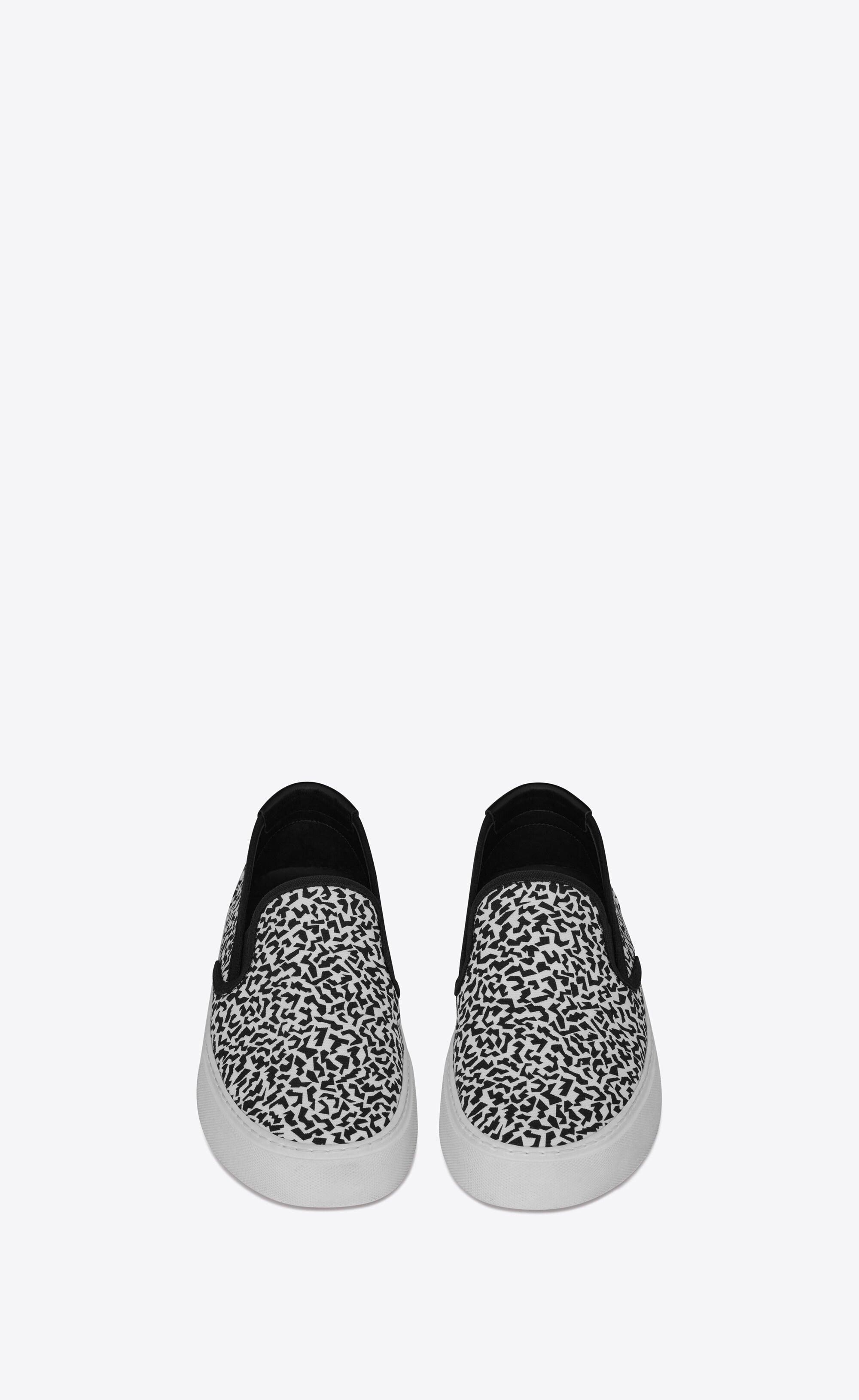 venice slip-on sneakers in sparkle-print canvas - 2