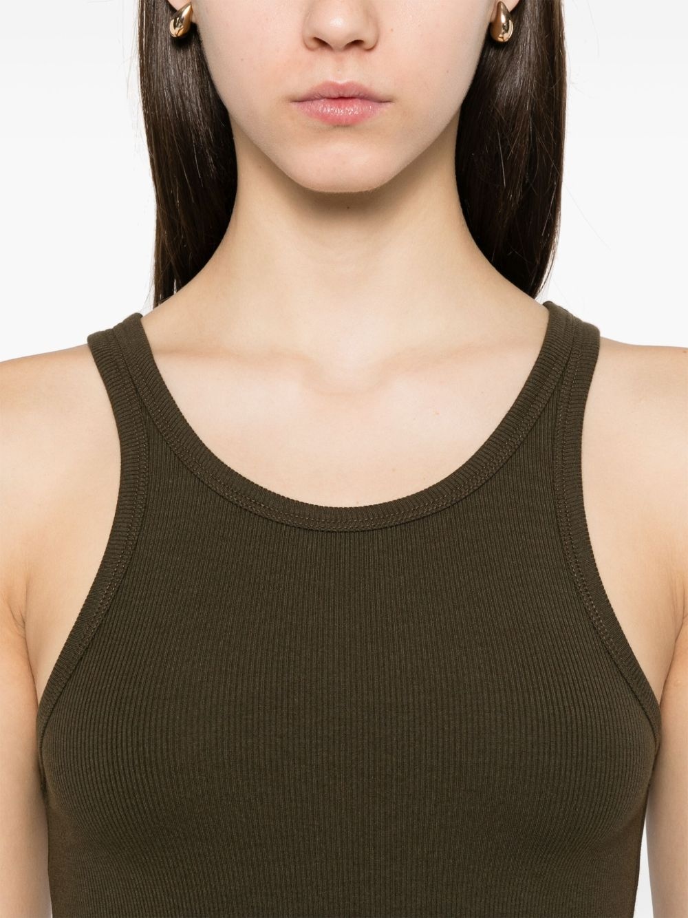 fine-ribbed tank top - 5