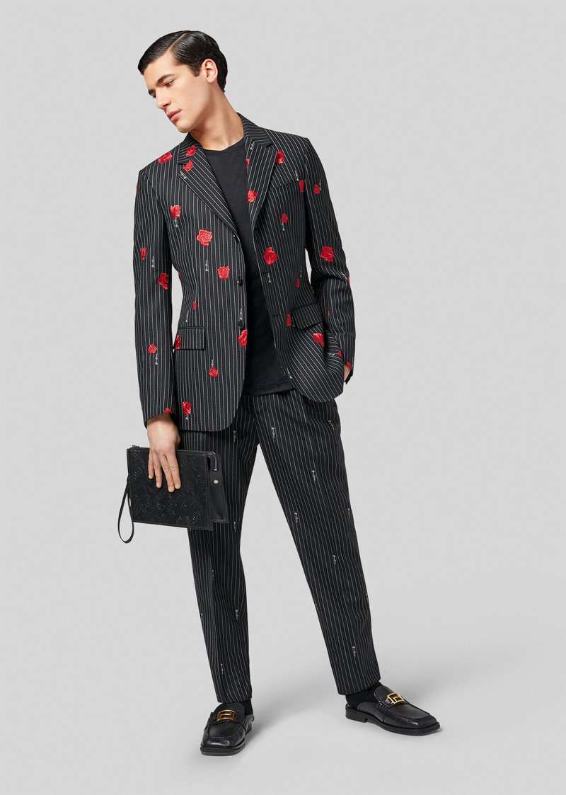 GV Signature Pinstripe Wool Trousers 4