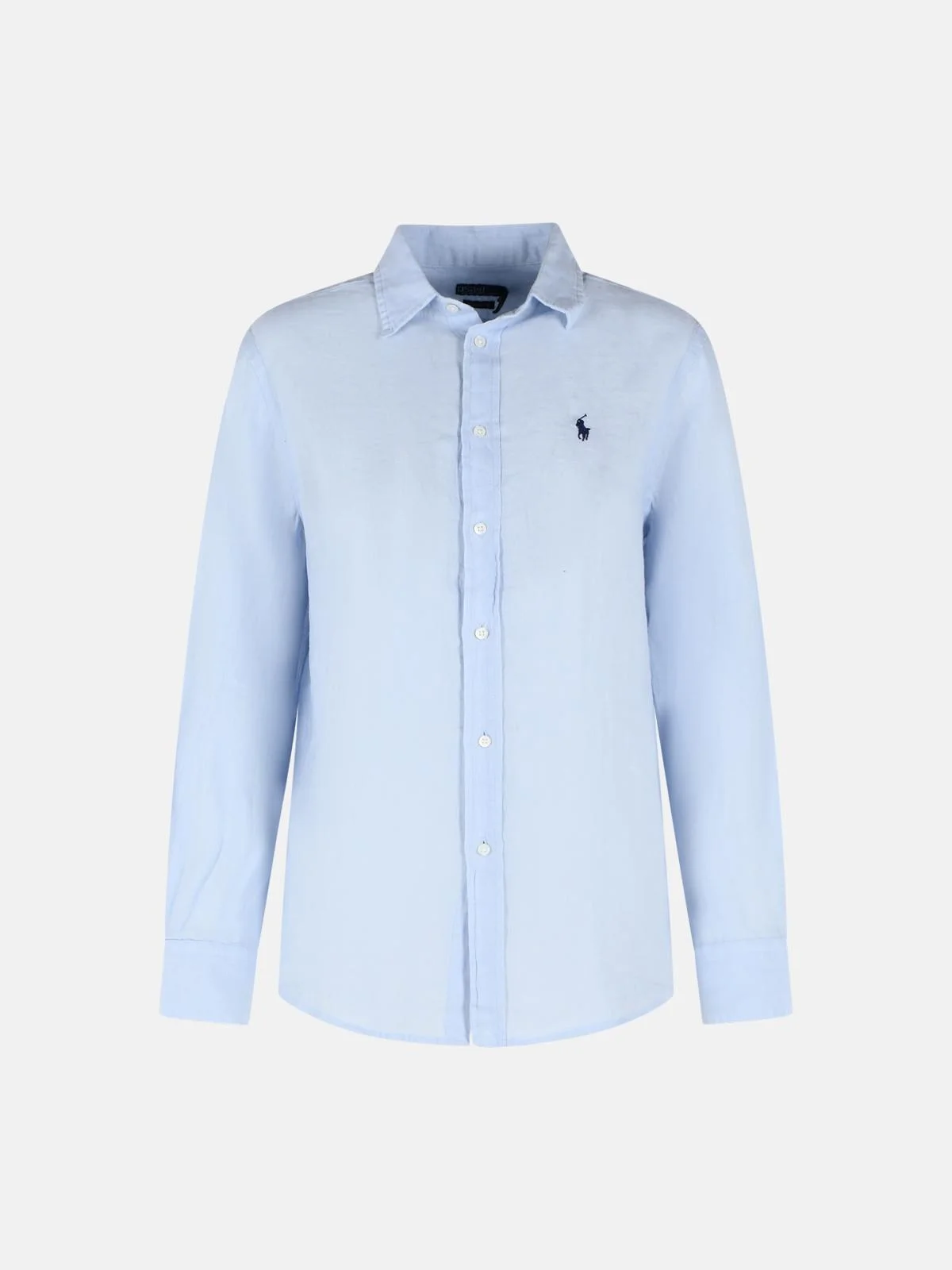 LIGHT BLUE LINEN SHIRT - 1