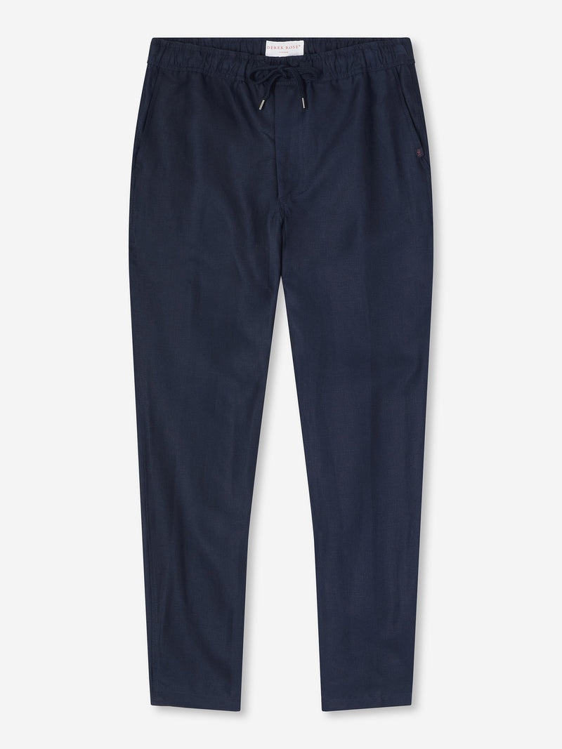 Men's Pants Sydney Linen Navy - 2
