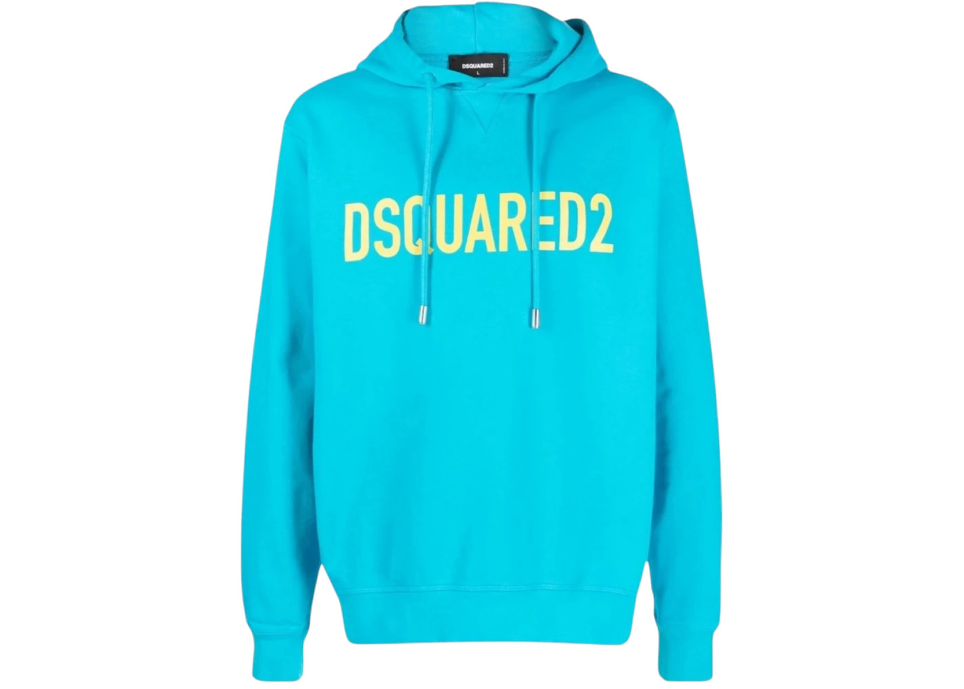 Dsquared2 Bold Logo Caribbean Sea Hoodie Blue - 1