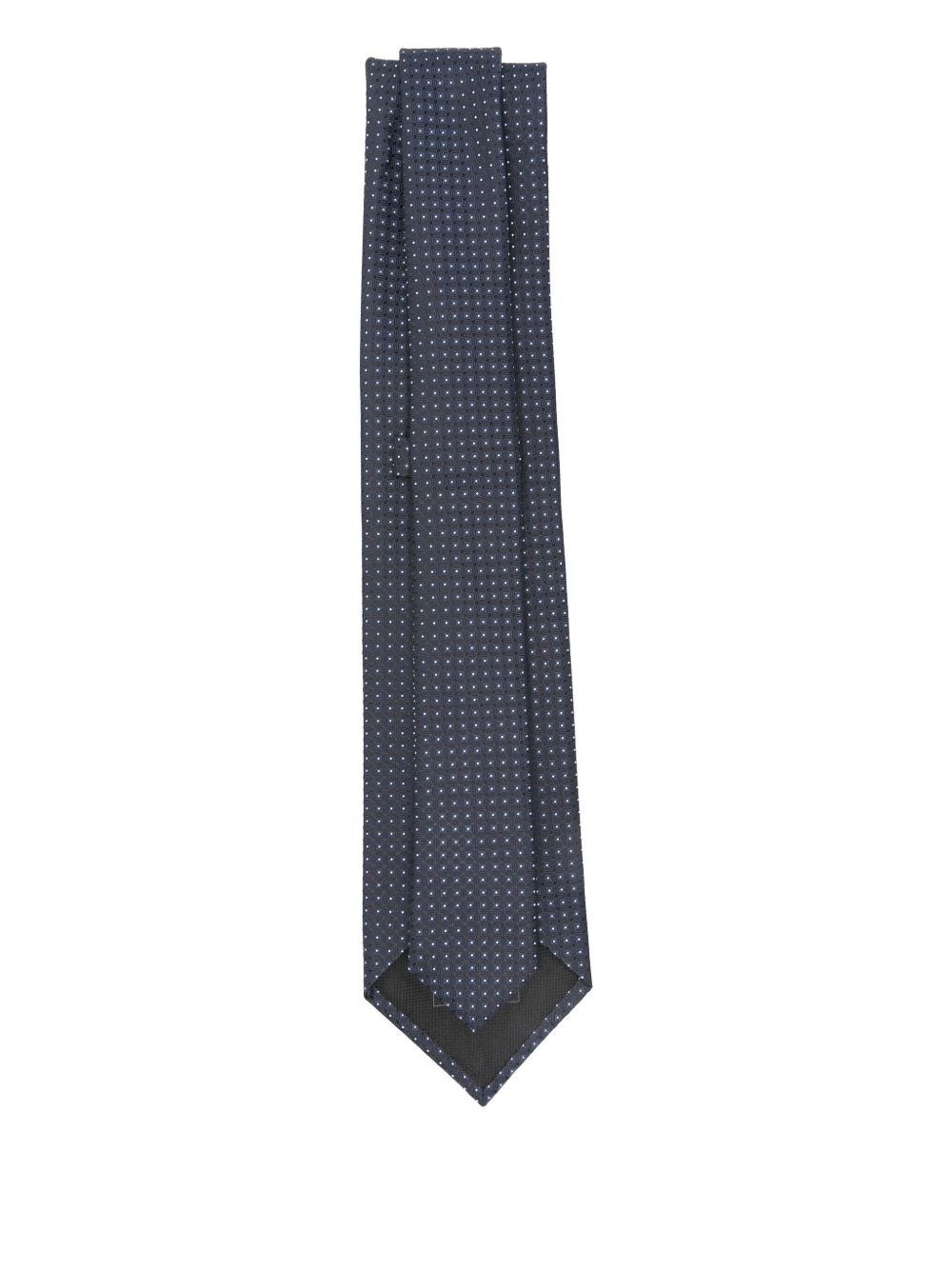 dot-pattern silk tie - 2
