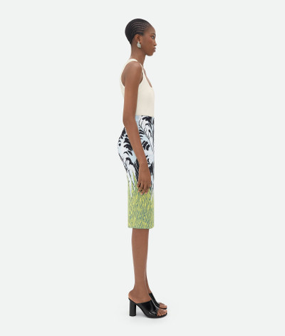 Bottega Veneta Graphic Viscose Jacquard Midi Skirt outlook