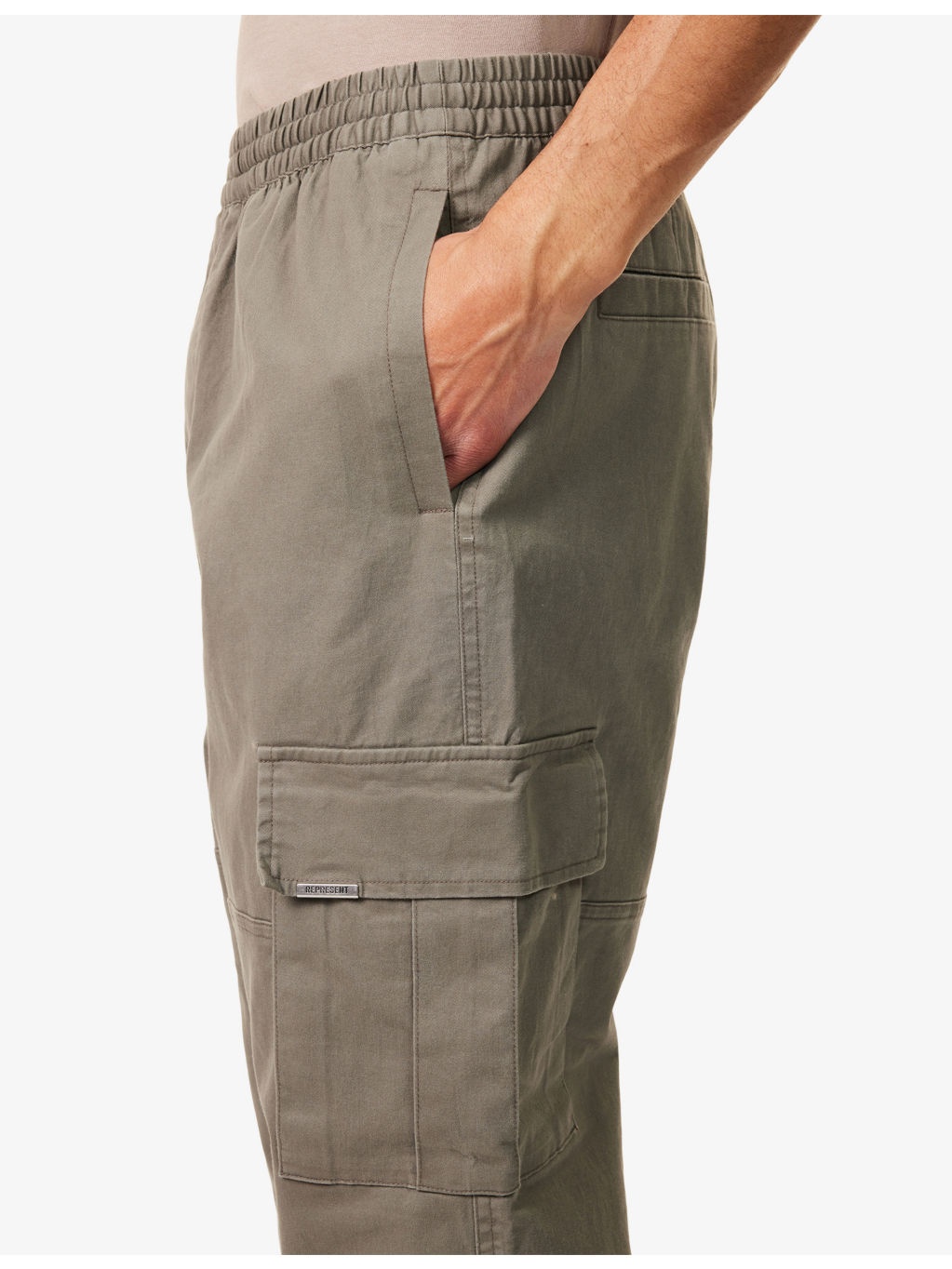 Logo-Embroidered Stretch-Cotton Cargo Trousers - 5