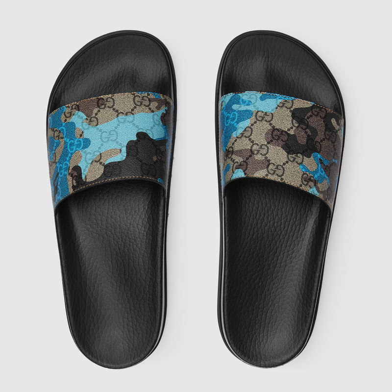 GUCCI Men's lug-sole slide sandal outlook