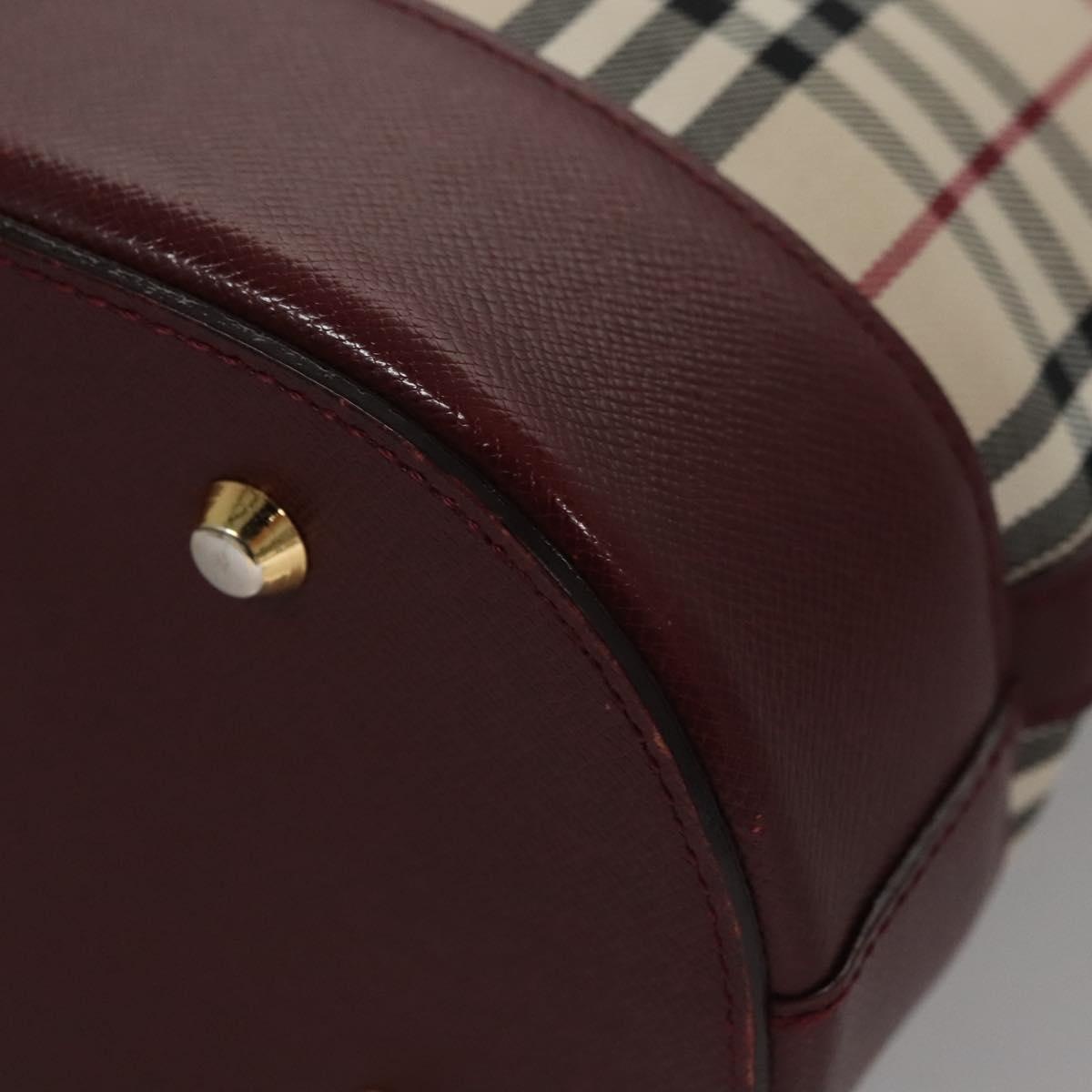 Burberry Nova Check Tote Bag Canvas Beige Red Gold - 16