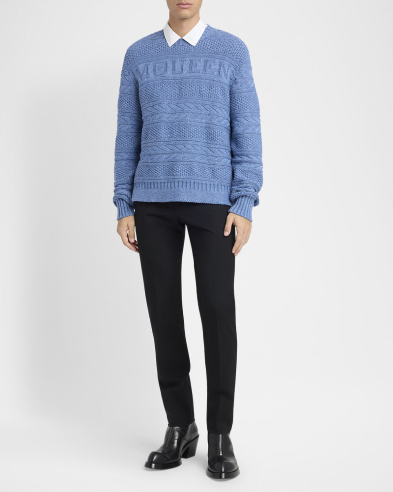 Alexander McQueen Men's Wool Cigarette Trousers outlook