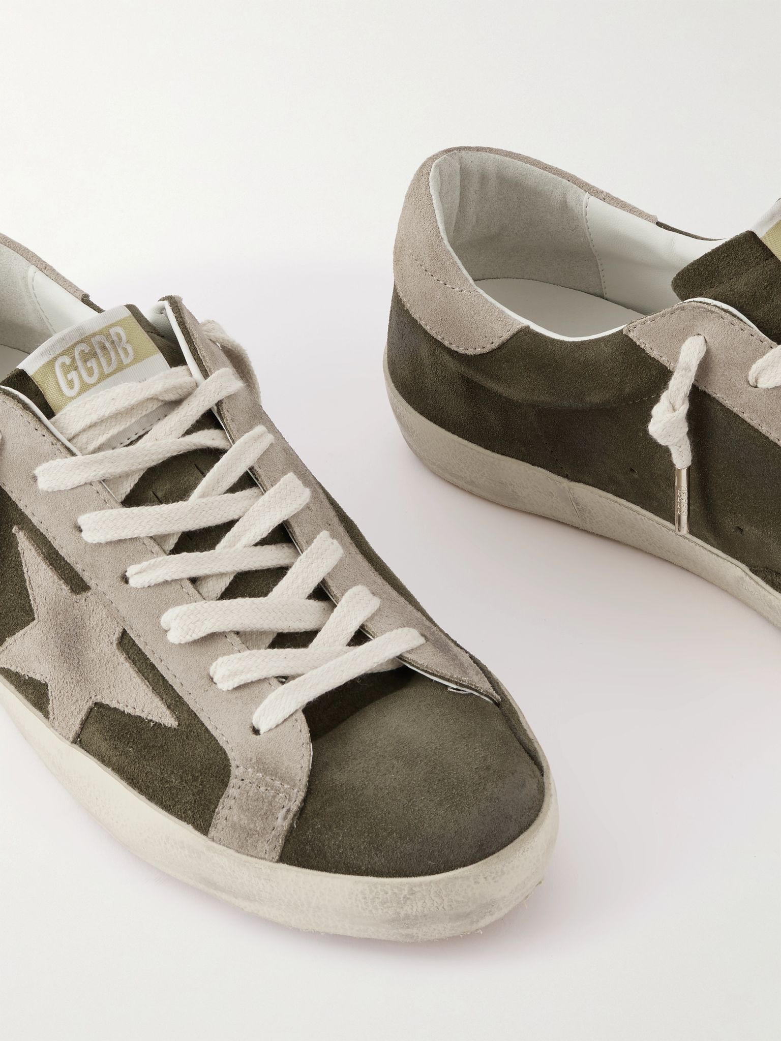 Super-Star Private EDT Distressed Suede Sneakers Green - 5