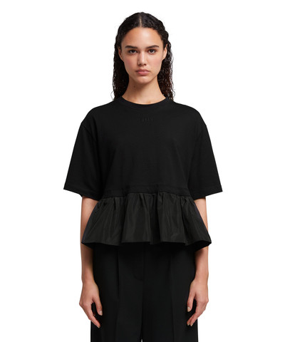 MSGM Taffetà T-Shirt with inserted ruffles outlook