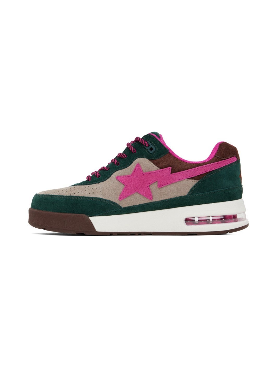 Green & Pink Road Sta #1 M2 Sneakers - 3