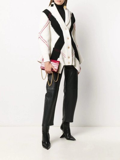 Alexander McQueen rib-knit peplum cardigan outlook