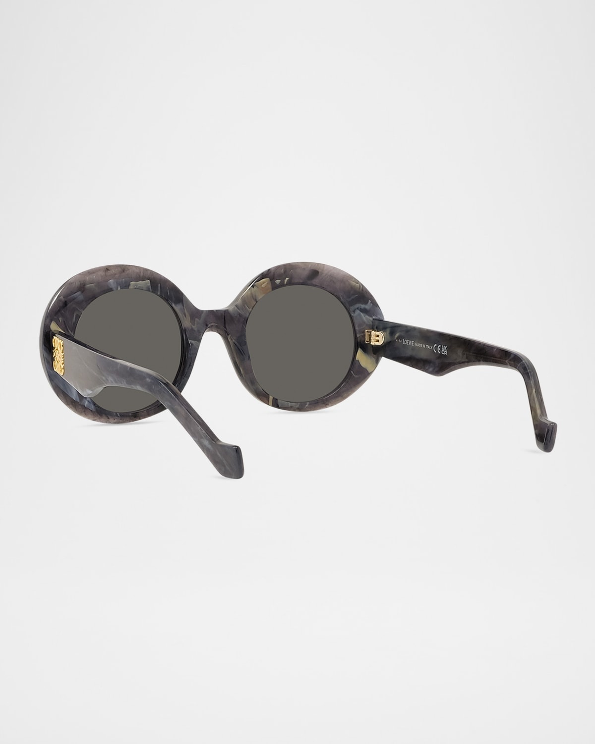 Oval Acetate Sunglasses W/ Anagram - 2