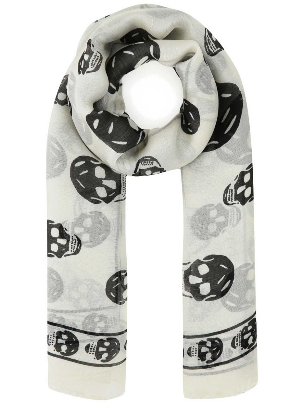 skull-print scarf - 1