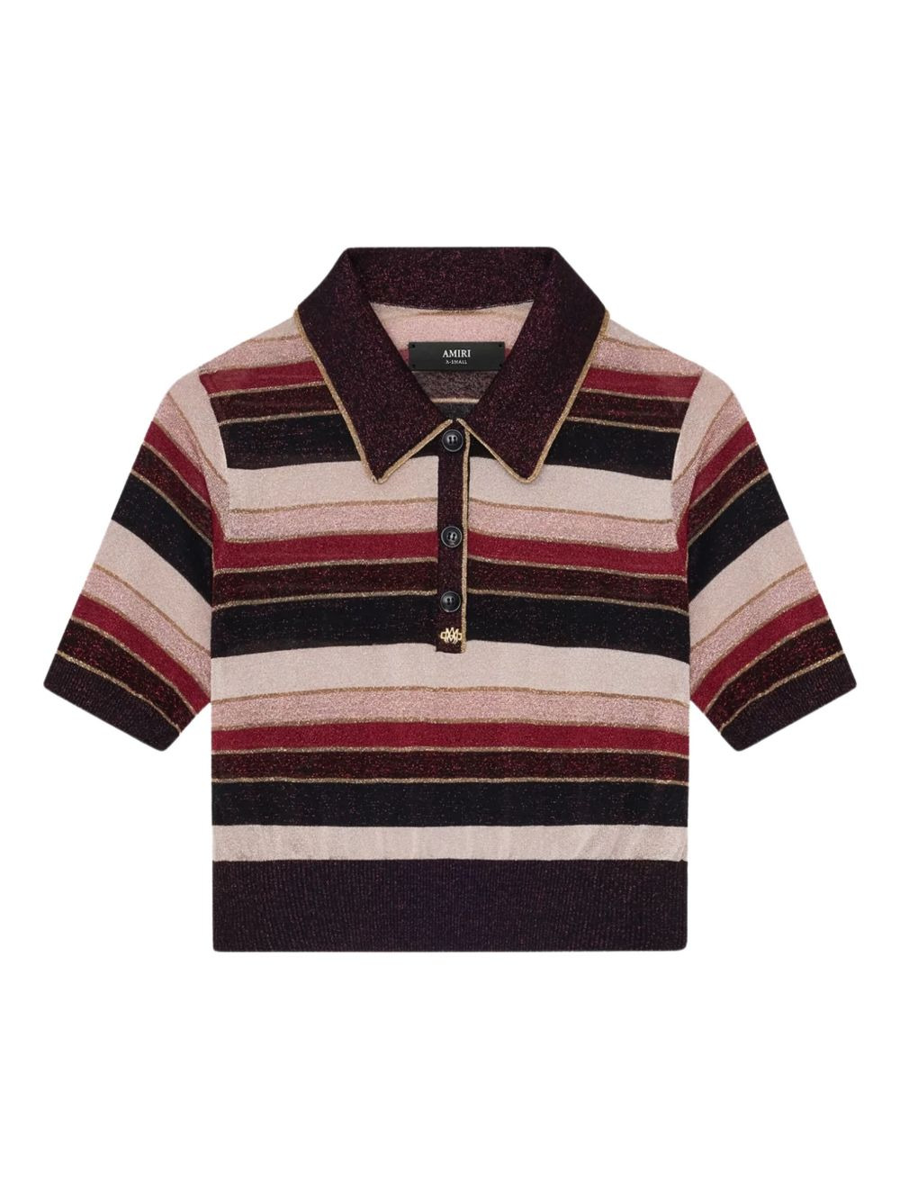 striped polo top - 1