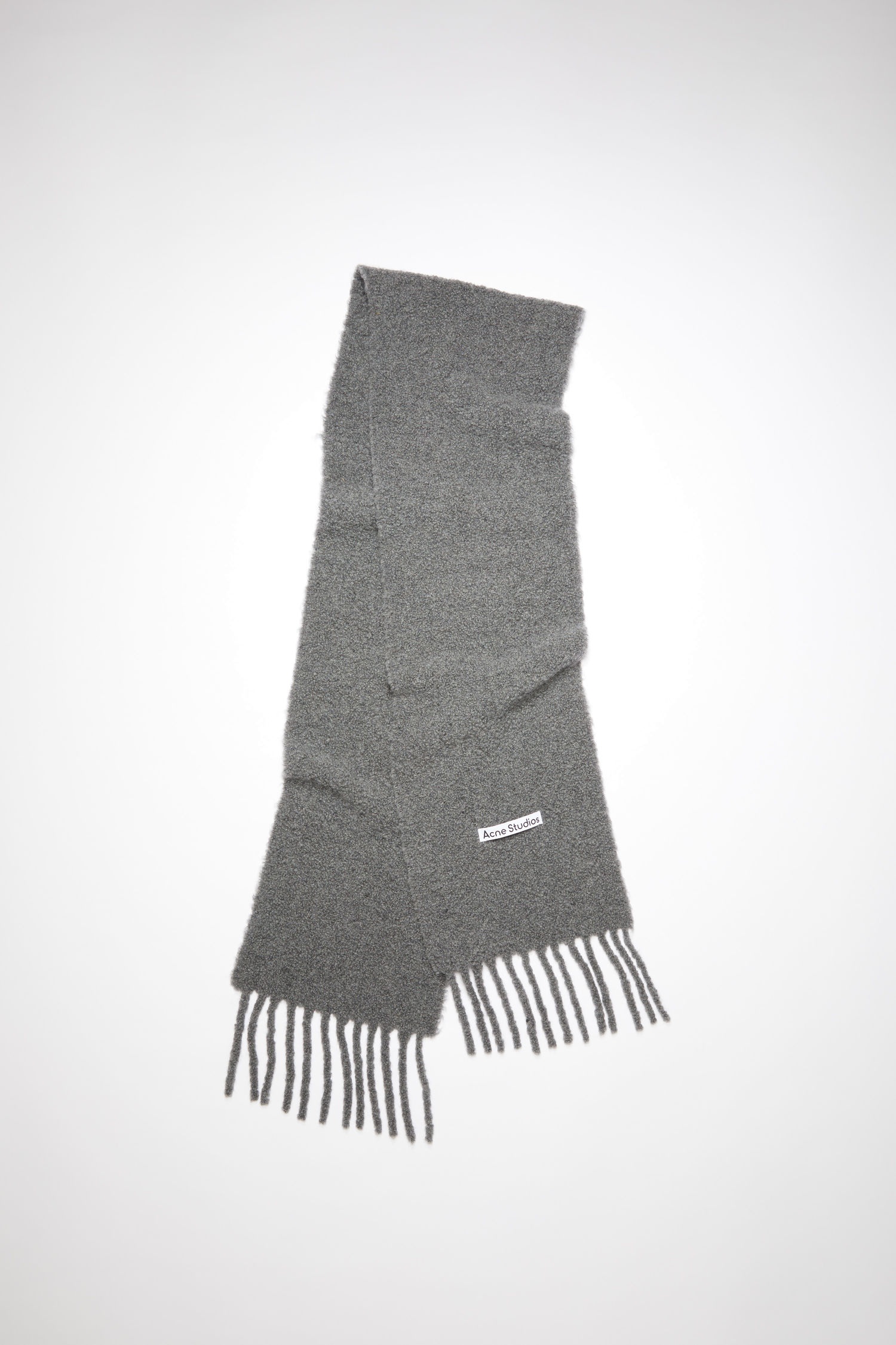 Large boucle scarf - Grey 1