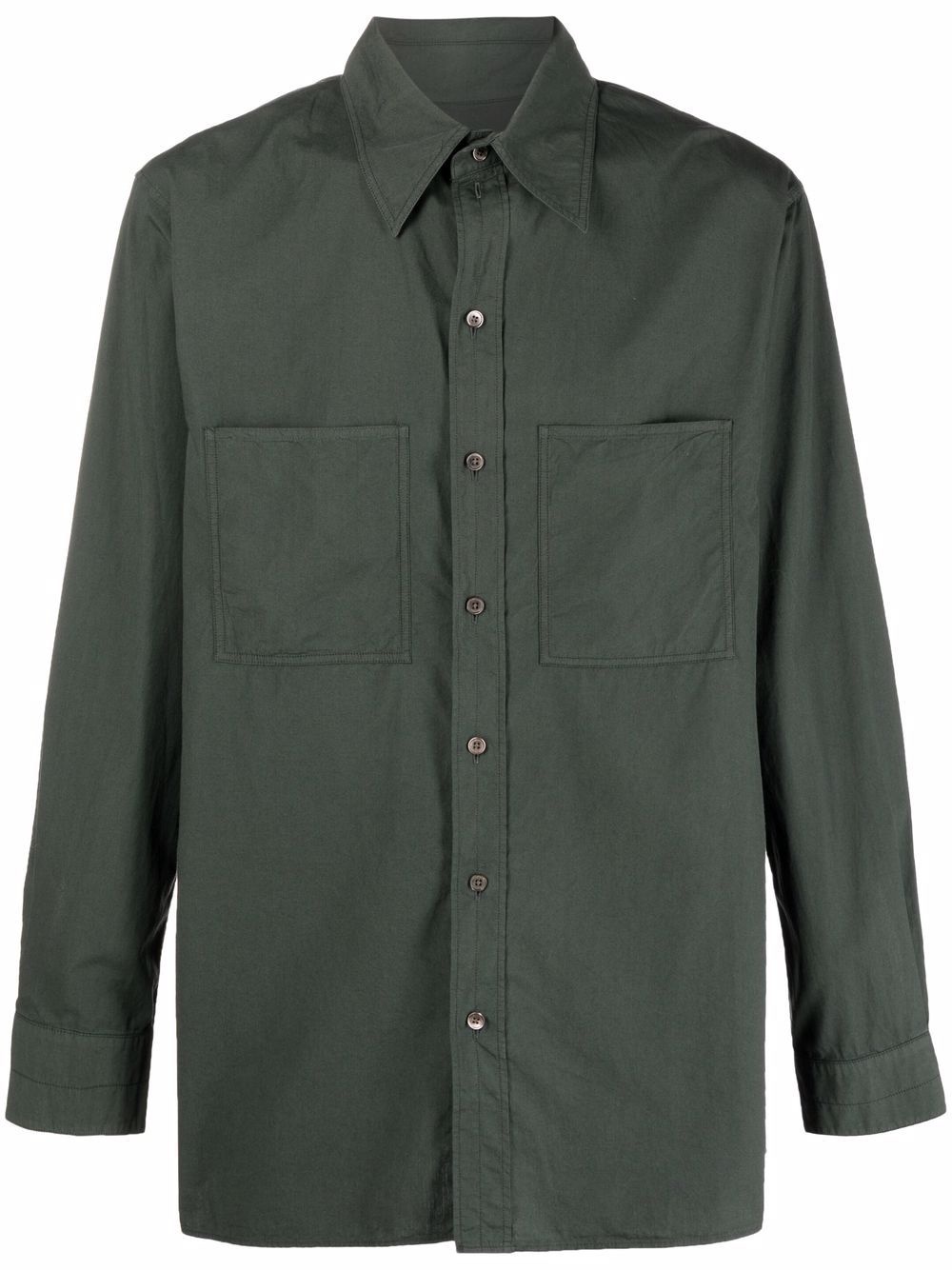 chest-pocket longsleeved shirt - 1