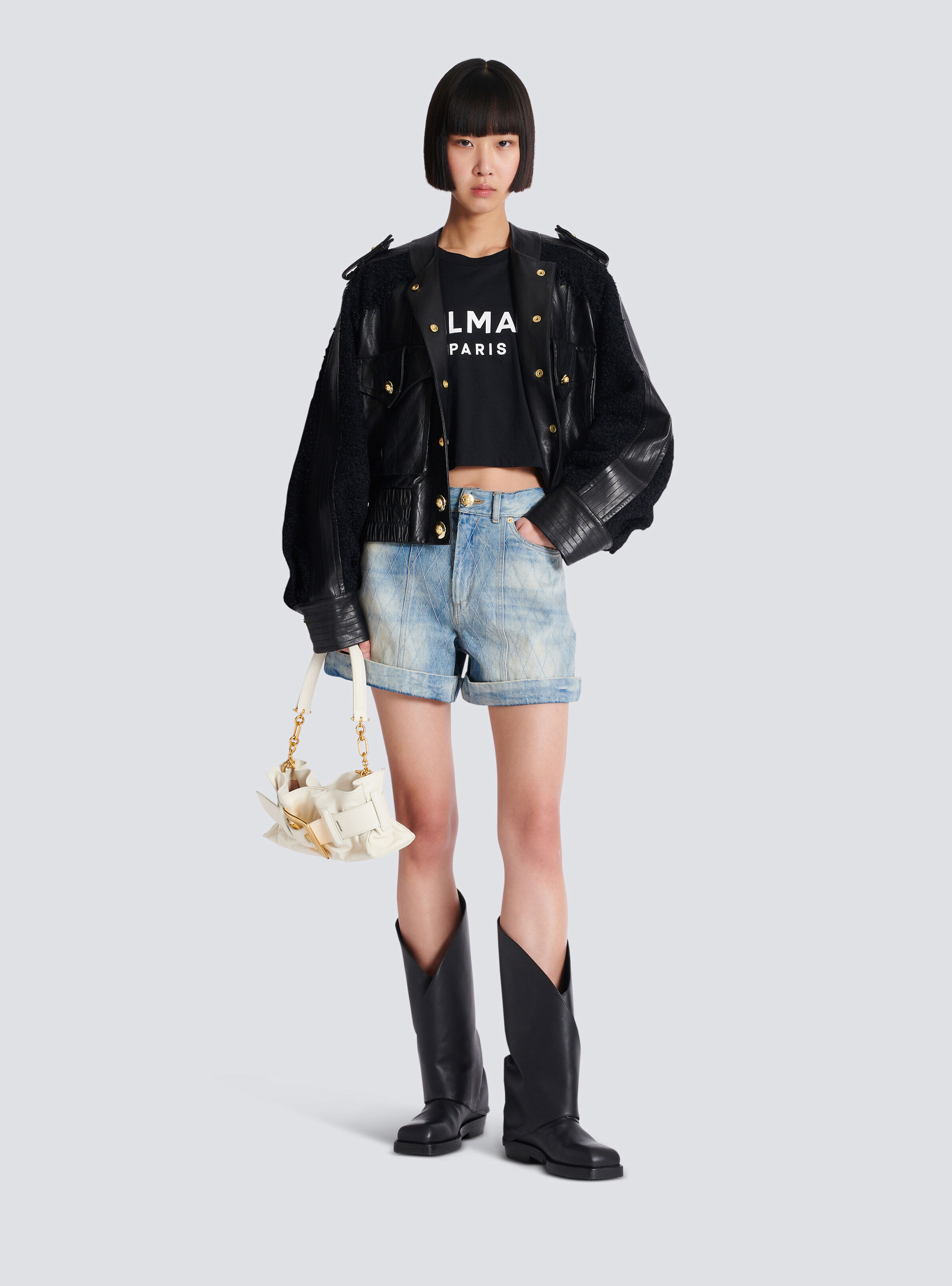 T-shirt with Balmain Paris print - 2